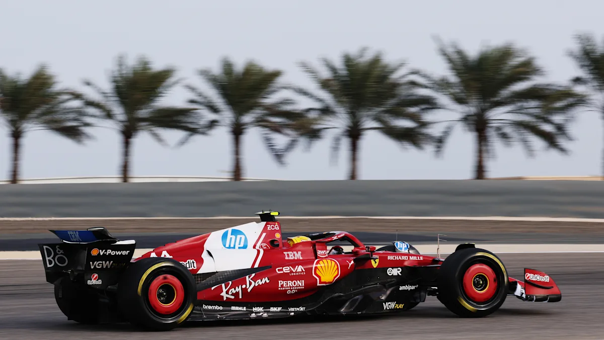 Ferrari Formula 1 car on track at Bahrain International Circuit