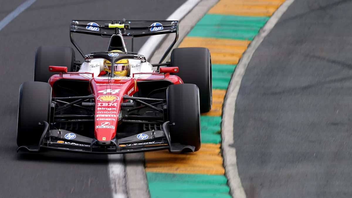 Ferrari Formula 1 car on track at Albert Park Circuit