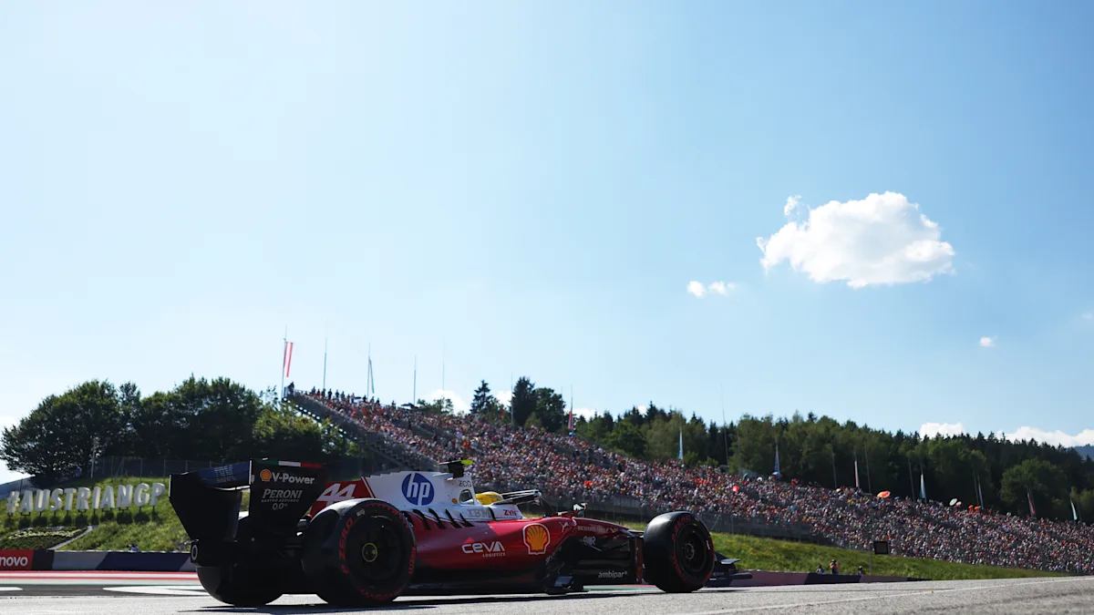 Ferrari Formula 1 car on track at Red Bull Ring