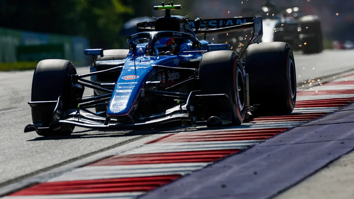 Williams Formula 1 car on track at Red Bull Ring