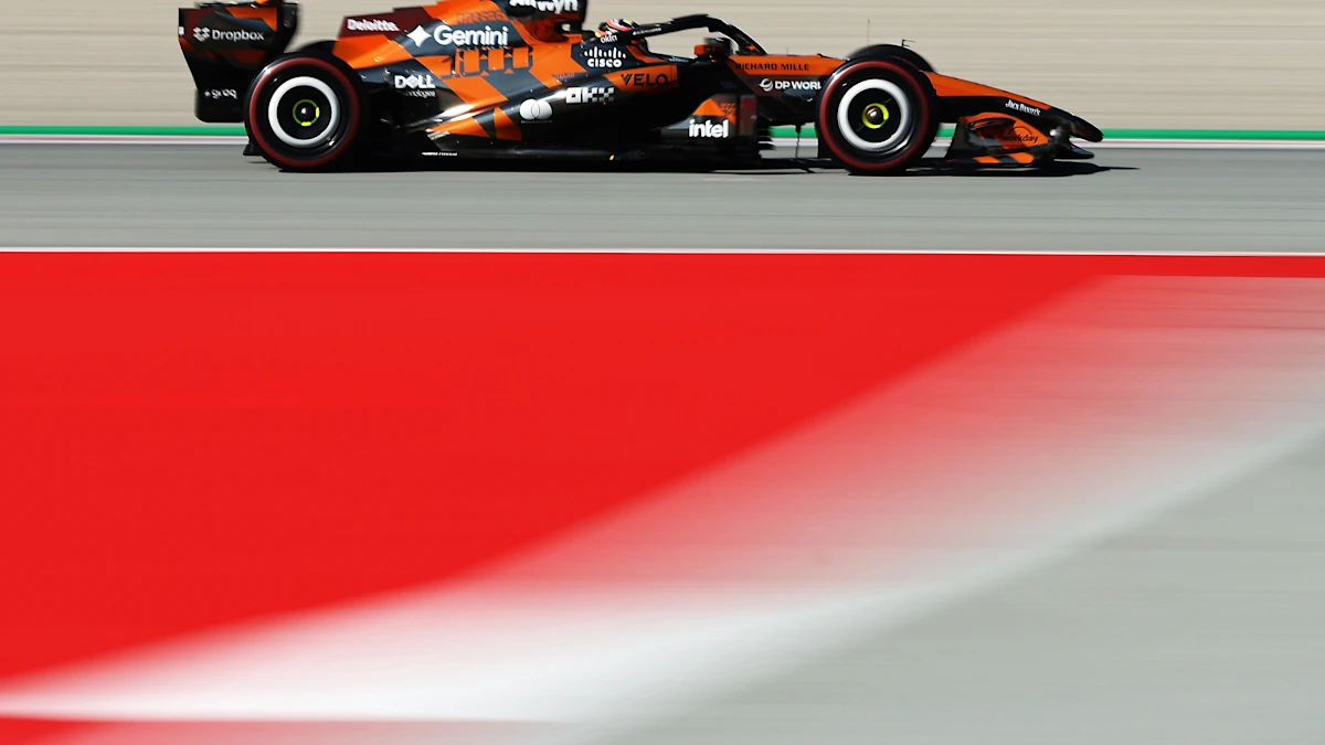 McLaren Formula 1 car on track at Circuit de Barcelona-Catalunya