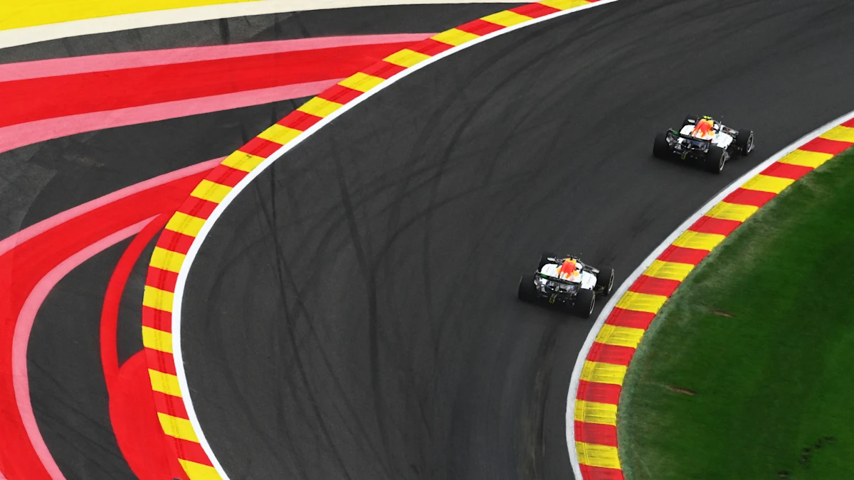 VCARB Formula 1 car on track at Circuit de Spa-Francorchamps