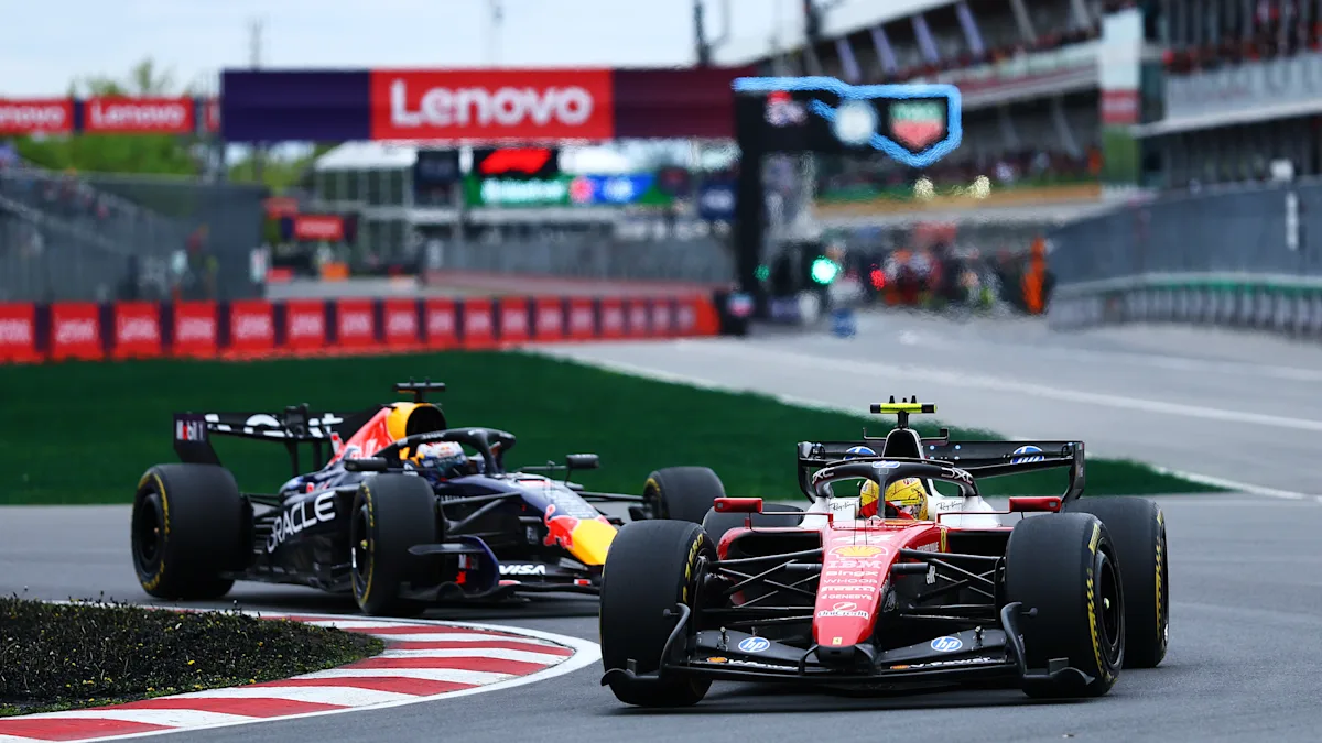 Ferrari Formula 1 car on track at Circuit Gilles Villeneuve