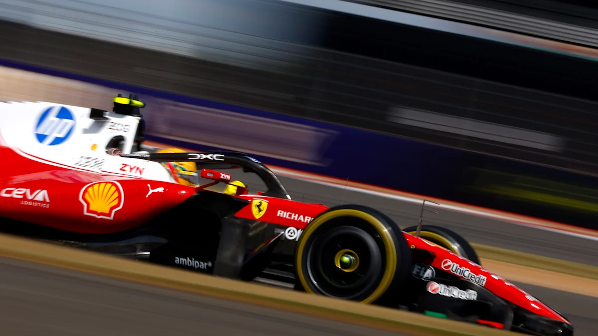 Ferrari Formula 1 car on track at Silverstone Circuit
