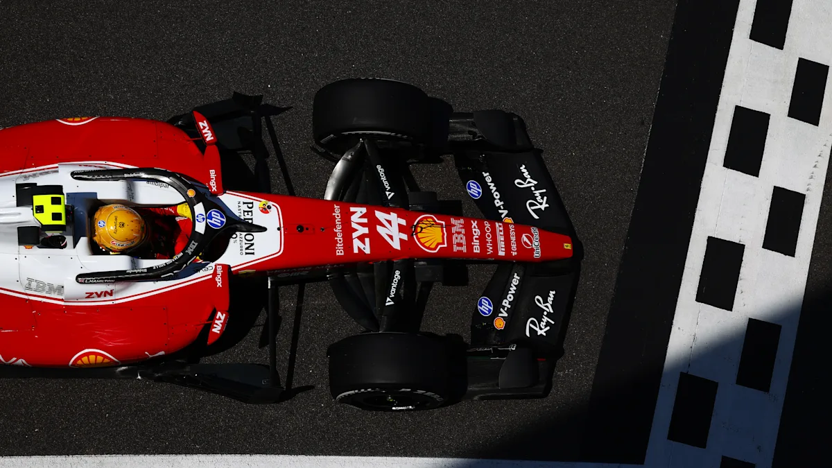 Ferrari Formula 1 car on track at Silverstone Circuit