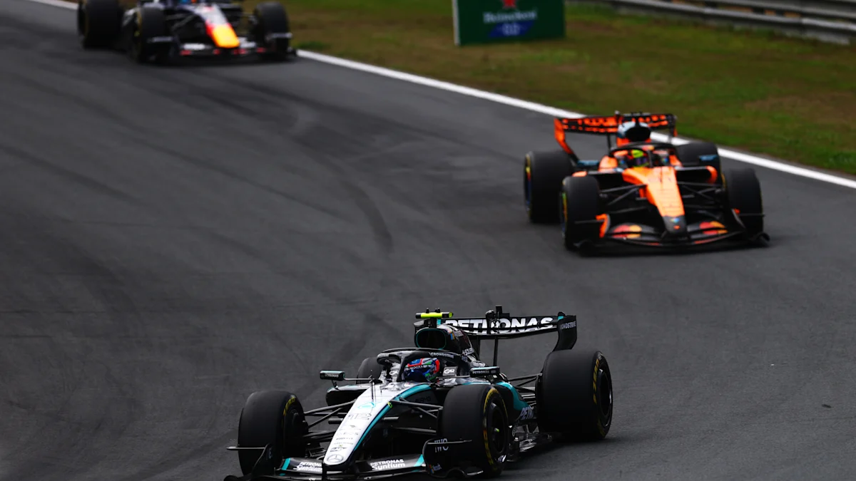 Mercedes Formula 1 car on track at Circuit Zandvoort