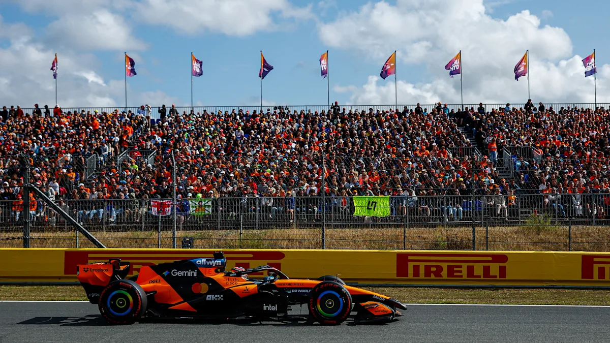 McLaren Formula 1 car on track at Circuit Zandvoort