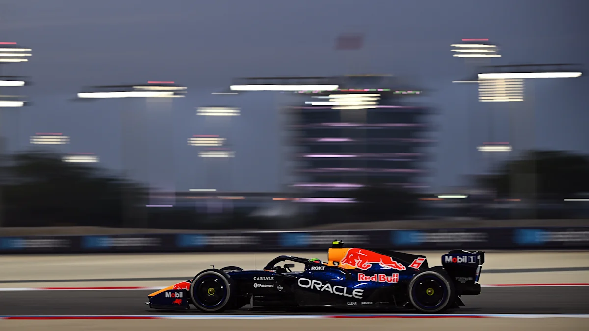 Red Bull Formula 1 car on track at Bahrain International Circuit