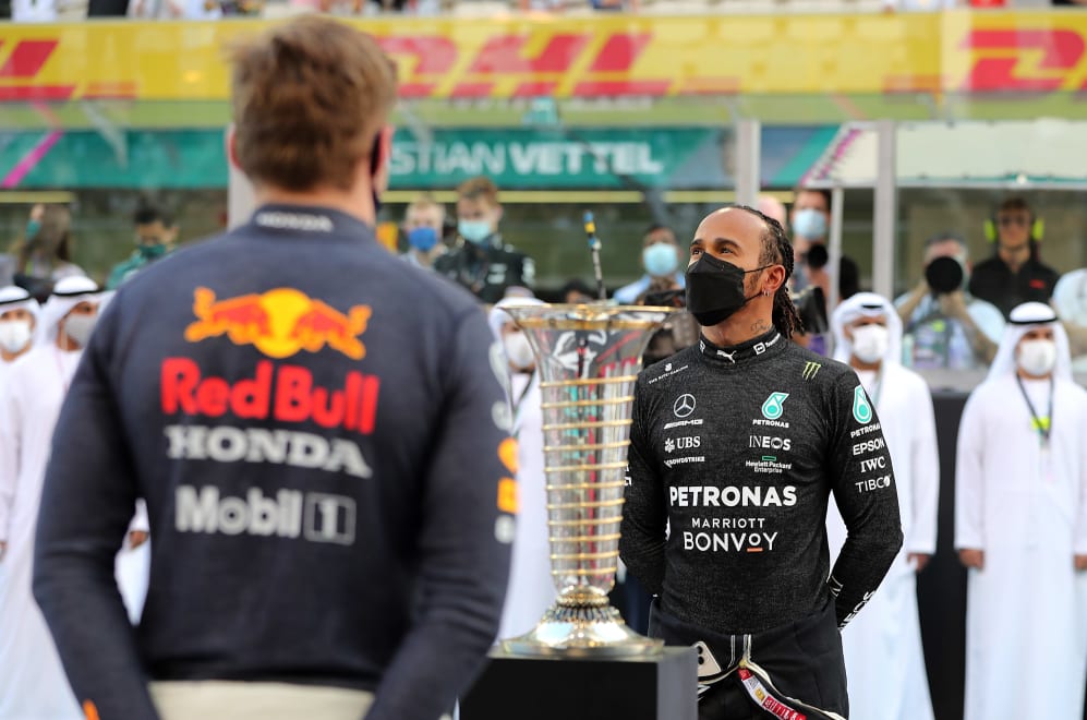 ABU DHABI, UNITED ARAB EMIRATES - DECEMBER 12: Championship contenders Max Verstappen of