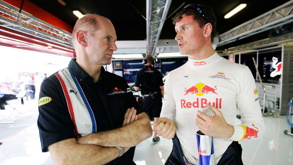 Adrian Newey (L) and David Coulthard (R)