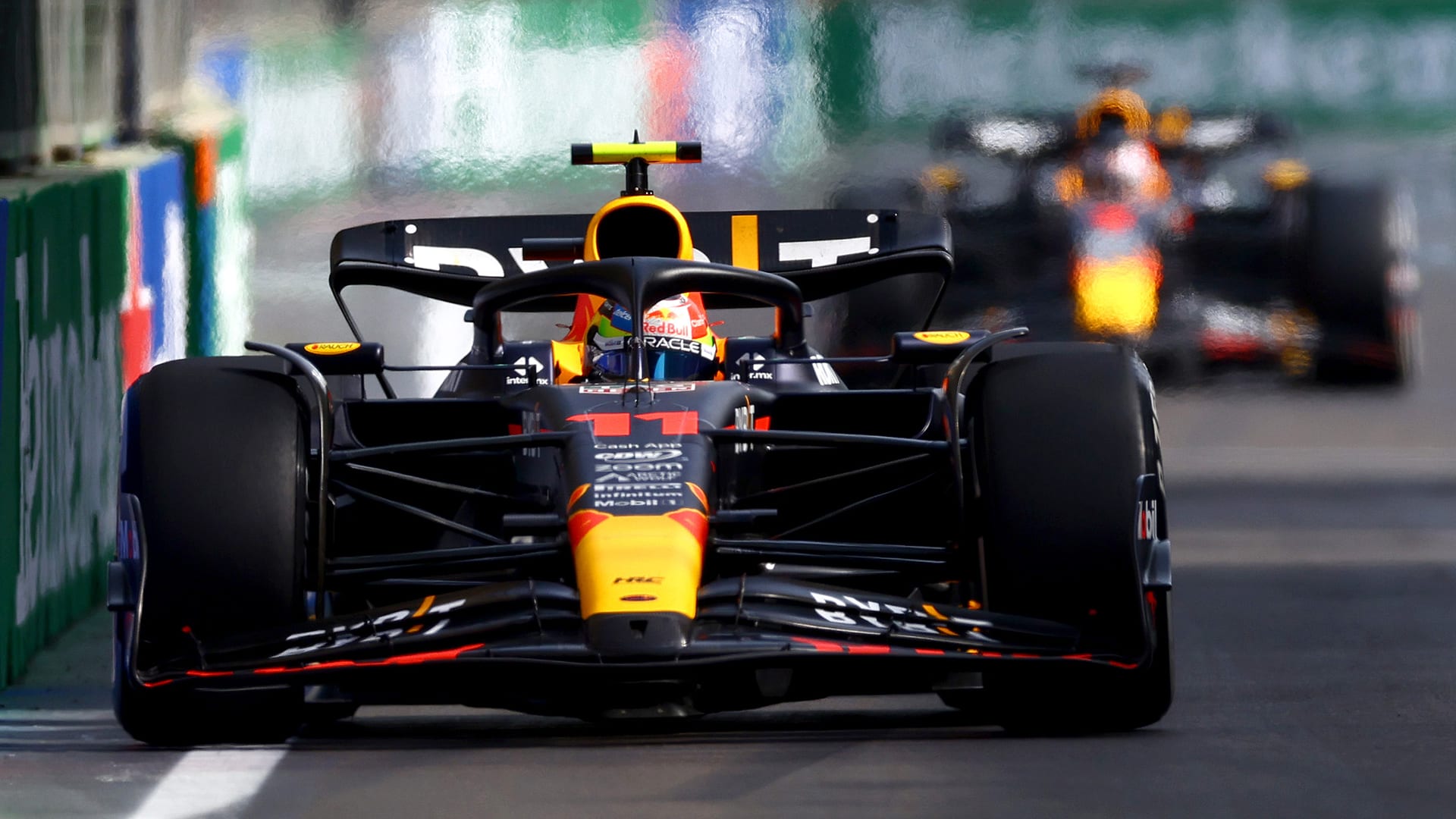 Perez heads Red Bull one-two in dramatic Azerbaijan GP to cut Verstappens championship lead Formula 1®