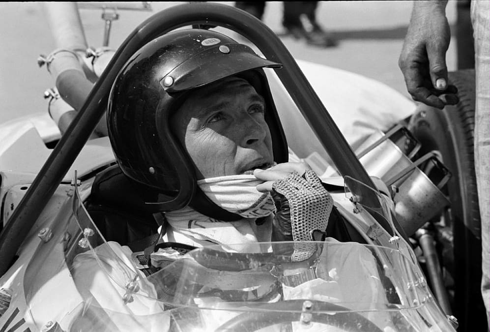 UNITED STATES - MAY 17:  1965 Indianapolis 500. AAR founder (All American Racers) Dan Gurney fits