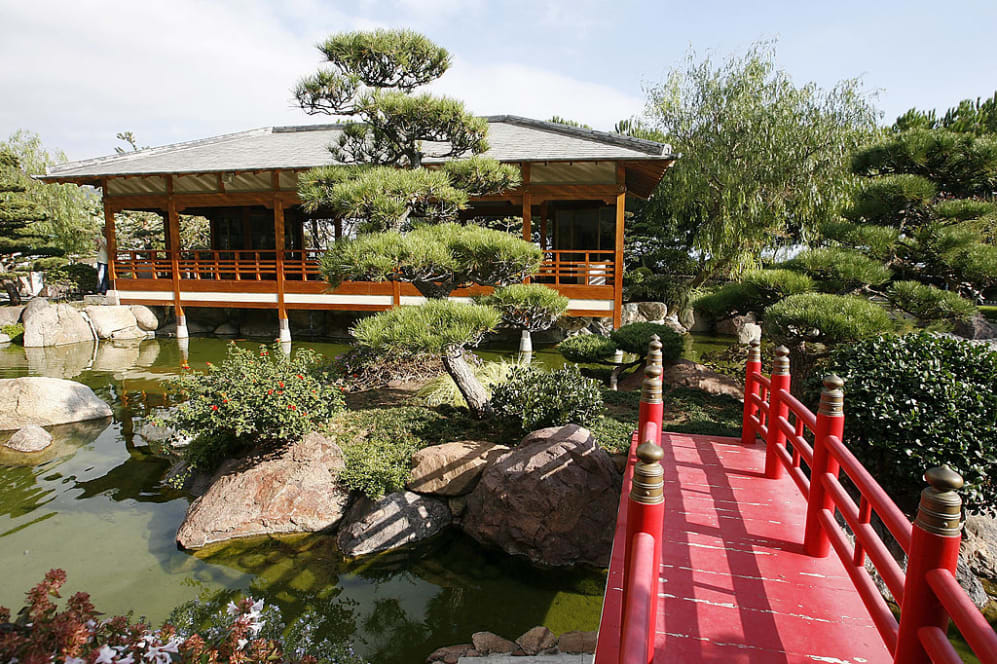 MONTE CARLO;MONACO - NOVEMBER 03:  Japanese Garden,Monte-Carlo,Monaco, November 03, 2007 in France.