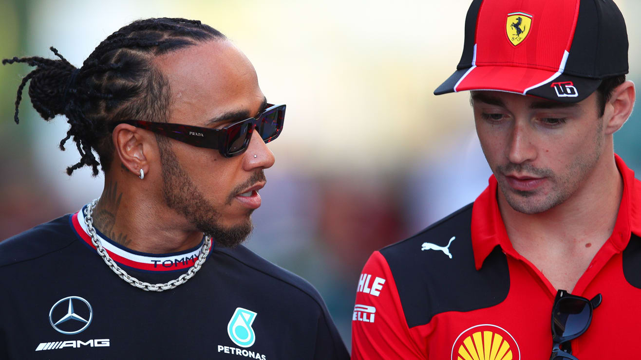 Charles Leclerc Welcomes Lewis Hamilton to Ferrari, Acknowledges World ...