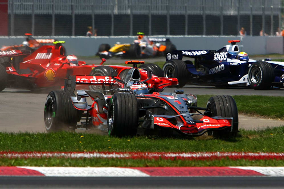 MONTREAL, QC - JUNE 10:  Fernando Alonso of Spain and McLaren Mercedes in action during the