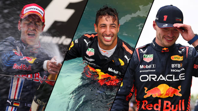 En números: las asombrosas estadísticas detrás del siglo de victorias en F1 de Red Bull