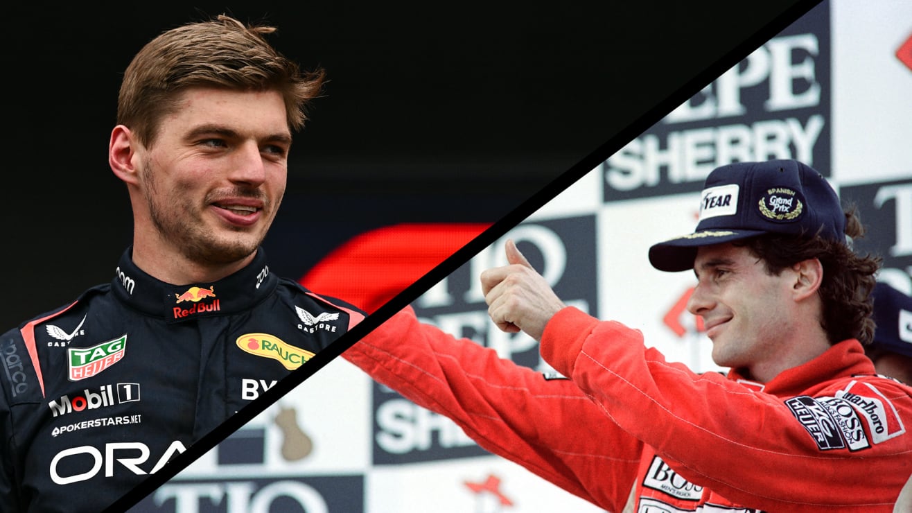Verstappen says he ‘never imagined’ winning 41 Grands Prix after equalling Senna’s victory tally in Montreal