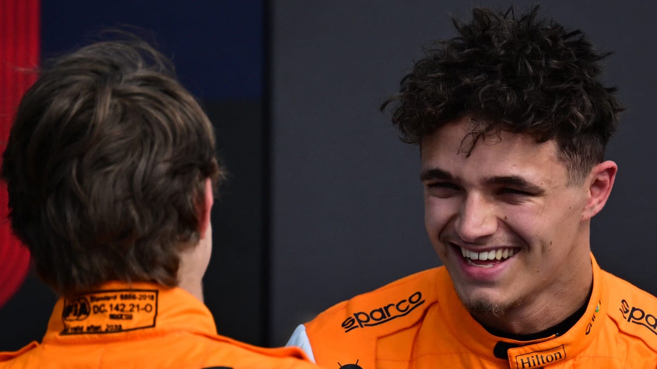 Norris hails ‘insane’ run to P2 in qualifying as team mate Piastri backs him up in McLaren ‘rocket ship’