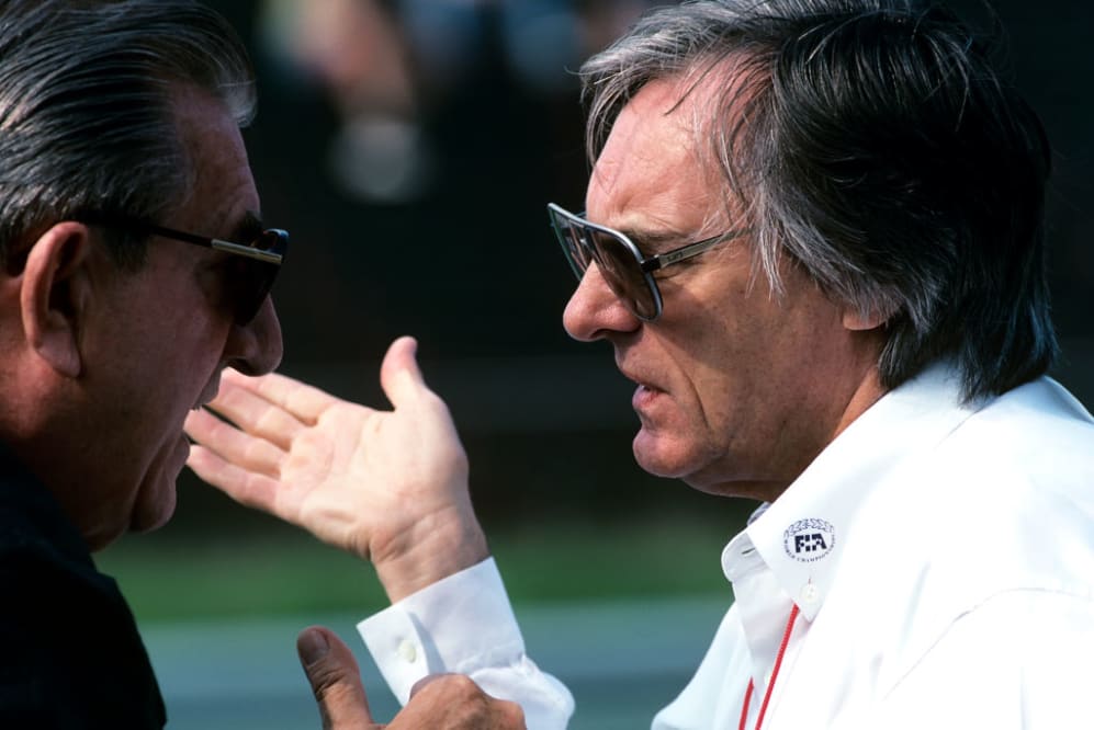 Jean-Marie Balestre, Bernie Ecclestone, Grand Prix of Hungary, Hungaroring, 11 August 1991.
