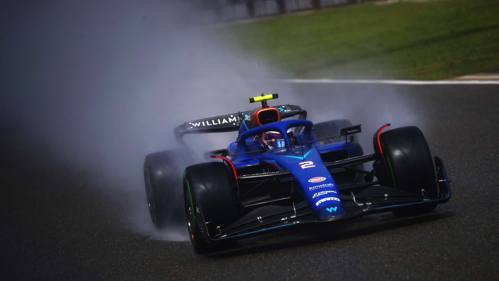 SPA, BELGIUM - JULY 29: Logan Sargeant of United States driving the (2) Williams FW45 Mercedes on