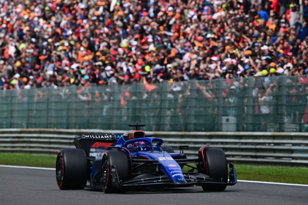 Alexander Albon of Williams F1 Team drive his single-seater during race of Belgian GP, 13th round