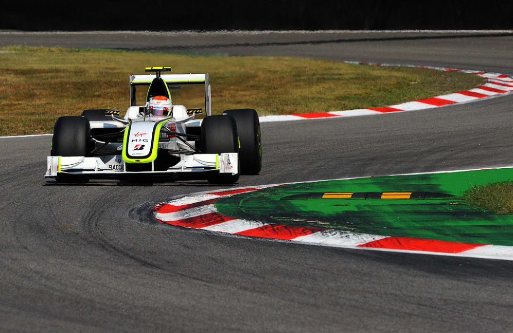 Brawn GP's Brazilian driver Rubens Barrichello drives at the Autodromo Nazionale circuit on