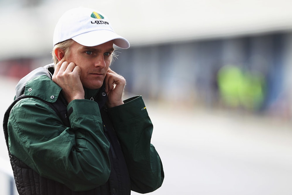 JEREZ DE LA FRONTERA, SPAIN - FEBRUARY 17:  Heikki Kovalainen of Finland and Lotus is seen on the