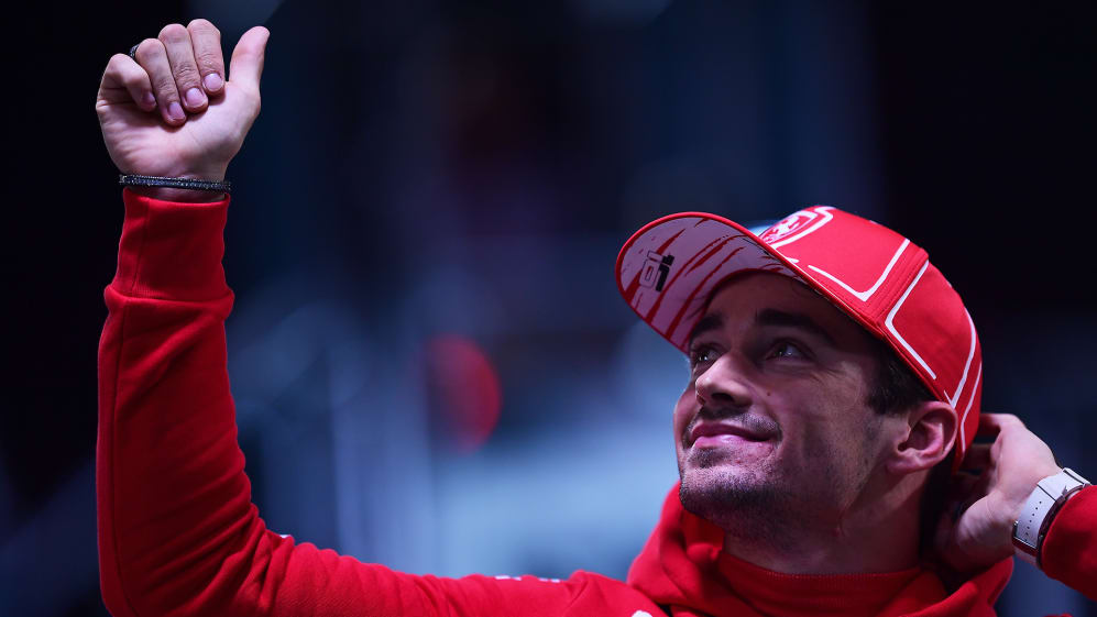 Charles Leclerc Dominates, Claims Las Vegas Pole