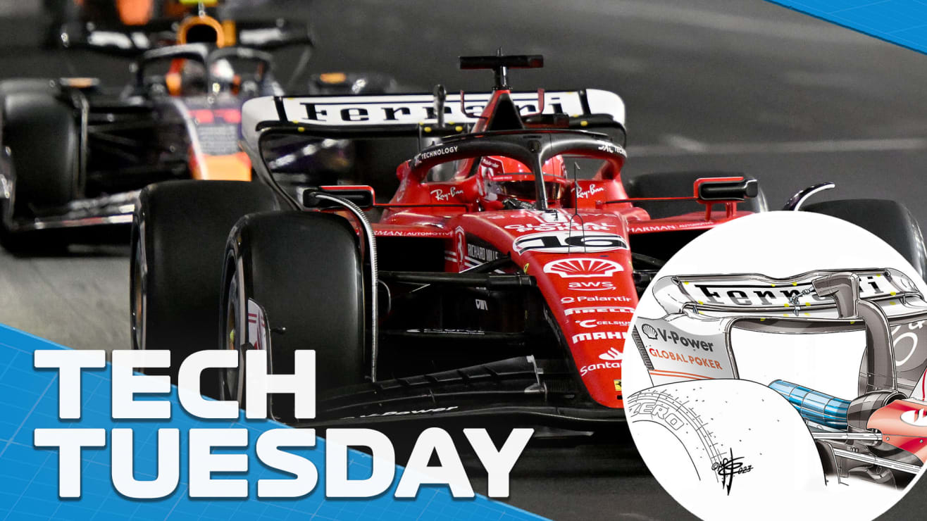 TECH TUESDAY: Did Ferrari’s qualifying gamble on rear wing levels cost them a win in Las Vegas?