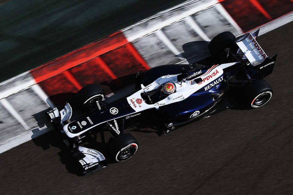 ABU DHABI, UNITED ARAB EMIRATES - NOVEMBER 02:  Pastor Maldonado of Venezuela and Williams drives