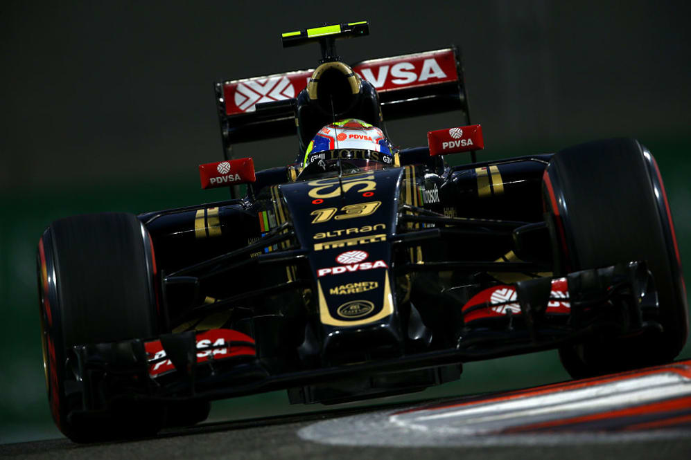 ABU DHABI, UNITED ARAB EMIRATES - NOVEMBER 28:  Pastor Maldonado of Venezuela and Lotus drives