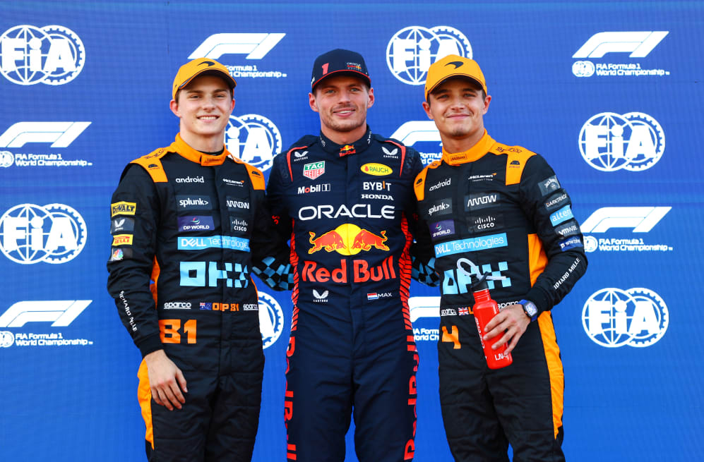 SUZUKA, JAPAN - SEPTEMBER 23: Pole position qualifier Max Verstappen of the Netherlands and Oracle