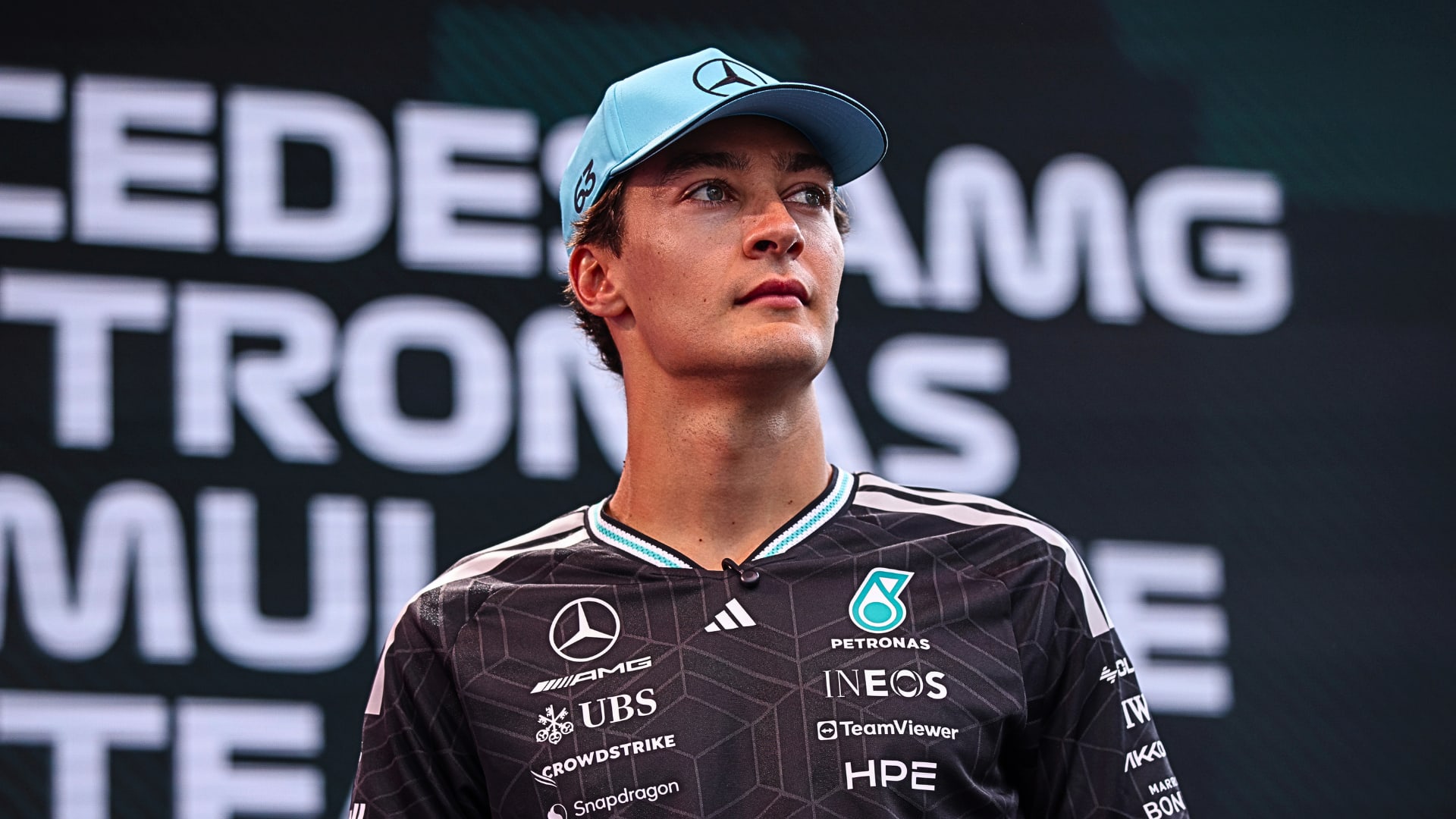Russell reflects on his Mercedes career in photos