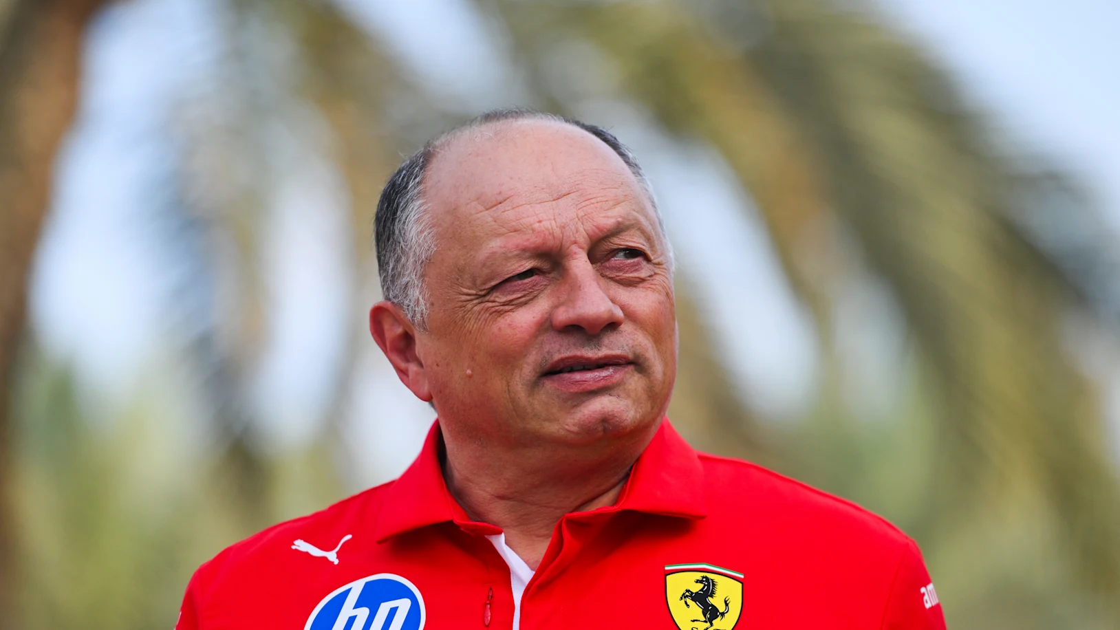 BAHRAIN, BAHRAIN - FEBRUARY 11: Frederic Vasseur, Team Principal of Scuderia Ferrari looks on in