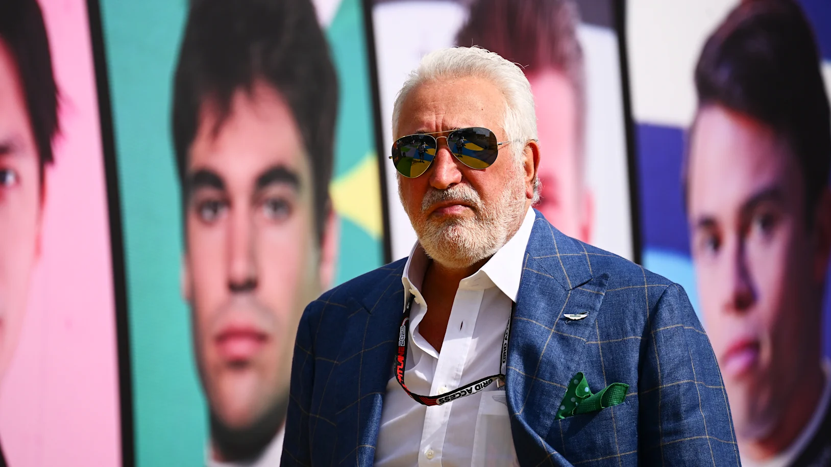 JEDDAH, SAUDI ARABIA - MARCH 18: Owner of Aston Martin F1 Team Lawrence Stroll walks in the Paddock