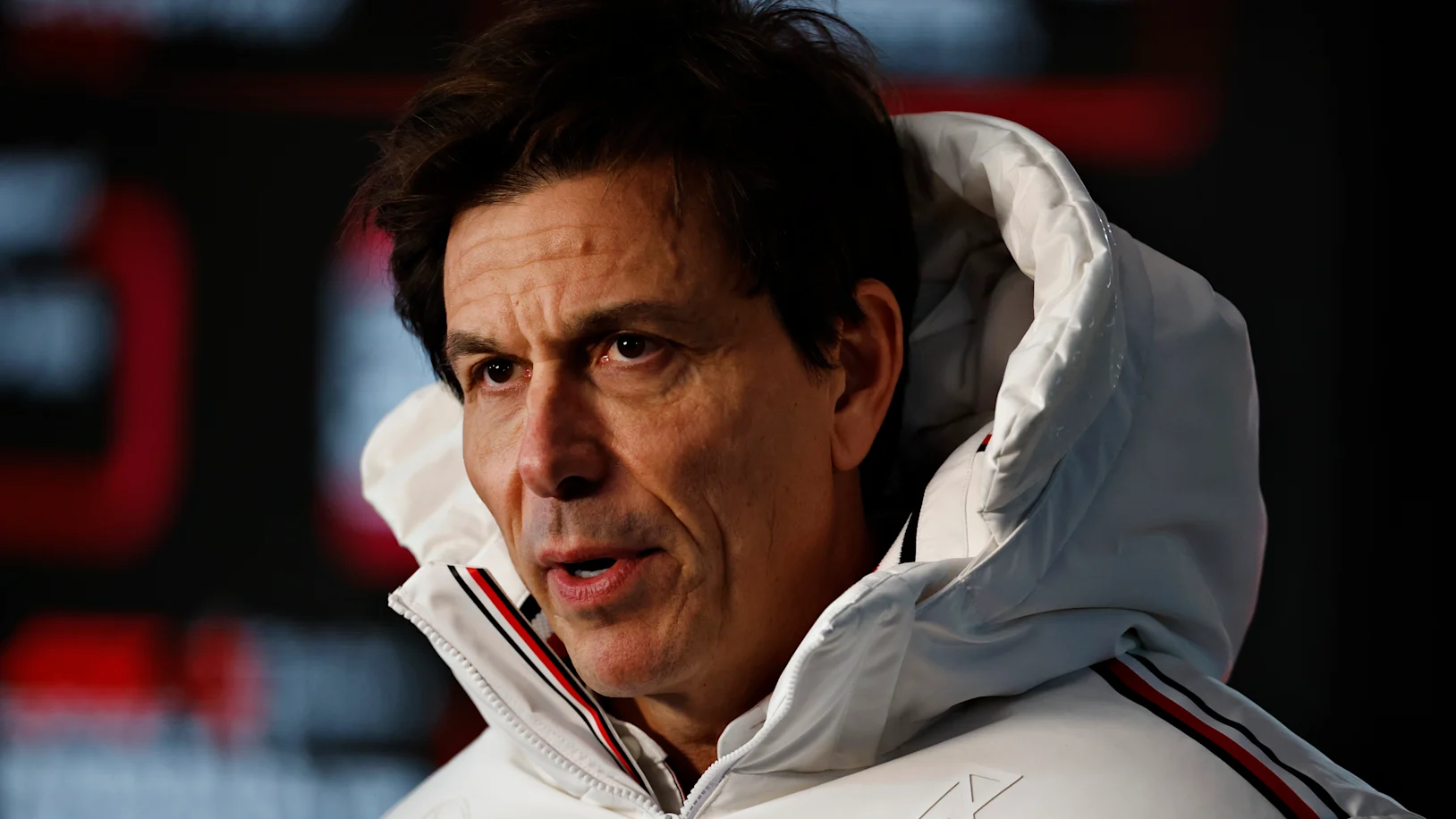 LAS VEGAS, NEVADA - NOVEMBER 21: Mercedes GP Executive Director Toto Wolff looks on in the Paddock