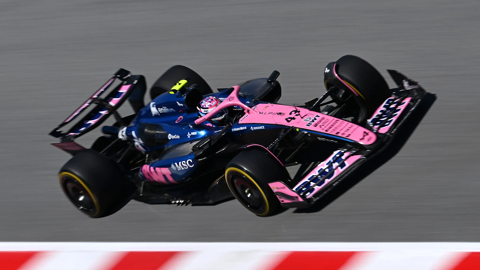 BARCELONA, SPAIN - MAY 31: Franco Colapinto of Argentina driving the (43) Alpine F1 A525 Renault on