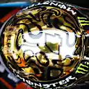 New World Champion Lando Norris sports a dazzling helmet