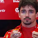 SPIELBERG, AUSTRIA - JUNE 28: Charles Leclerc of Monaco and Ferrari prepares to drive in the garage during Sprint Qualifying ahead of the F1 Grand Prix of Austria at Red Bull Ring on June 28, 2024 in Spielberg, Austria. (Photo by Bryn Lennon - Formula 1/Formula 1 via Getty Images)