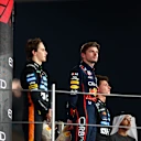 Norris then stood alongside his 2025 title rivals, Verstappen and Piastri