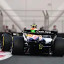 ABU DHABI, UNITED ARAB EMIRATES - DECEMBER 05: Liam Lawson of New Zealand driving the (30) Visa Cash App Racing Bulls VCARB 02 on track during practice ahead of the F1 Grand Prix of Abu Dhabi at Yas Marina Circuit on December 05, 2025 in Abu Dhabi, United Arab Emirates. (Photo by Mark Sutton - Formula 1/Formula 1 via Getty Images)