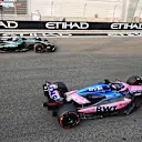 ABU DHABI, UNITED ARAB EMIRATES - DECEMBER 06: Pierre Gasly of France driving the (10) Alpine F1 A525 Renault leads Andrea Kimi Antonelli of Italy driving the (12) Mercedes AMG Petronas F1 Team W16 on track during final practice ahead of the F1 Grand Prix of Abu Dhabi at Yas Marina Circuit on December 06, 2025 in Abu Dhabi, United Arab Emirates. (Photo by Mark Sutton - Formula 1/Formula 1 via Getty Images)