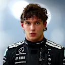 ABU DHABI, UNITED ARAB EMIRATES - DECEMBER 06: Fourteenth placed qualifier Andrea Kimi Antonelli of Italy and Mercedes AMG Petronas F1 Team walks in the Pitlane during qualifying ahead of the F1 Grand Prix of Abu Dhabi at Yas Marina Circuit on December 06, 2025 in Abu Dhabi, United Arab Emirates. (Photo by Bryn Lennon - Formula 1/Formula 1 via Getty Images)