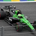 SAO PAULO, BRAZIL - NOVEMBER 09: Gabriel Bortoleto of Brazil driving the (5) Kick Sauber C45 Ferrari crashes out during the F1 Grand Prix of Brazil at Autodromo Jose Carlos Pace on November 09, 2025 in Sao Paulo, Brazil. (Photo by Rudy Carezzevoli/Getty Images)