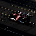 SAO PAULO, BRAZIL - NOVEMBER 07: Sparks fly behind Charles Leclerc of Monaco driving the (16) Scuderia Ferrari SF-25 on track during Sprint Qualifying ahead of the F1 Grand Prix of Brazil at Autodromo Jose Carlos Pace on November 07, 2025 in Sao Paulo, Brazil. (Photo by Mark Thompson/Getty Images)
