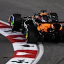 LAS VEGAS, NEVADA - NOVEMBER 22: Oscar Piastri of Australia driving the (81) McLaren MCL39 Mercedes on track during the F1 Grand Prix of Las Vegas at Las Vegas Strip Circuit on November 22, 2025 in Las Vegas, Nevada. (Photo by Jordan McKean - Formula 1/Formula 1 via Getty Images)