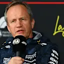 LAS VEGAS, NEVADA - NOVEMBER 20: Paul Monaghan, Head of Car Engineering of Oracle Red Bull Racing in the Team Principals Press Conference during practice ahead of the F1 Grand Prix of Las Vegas at Las Vegas Strip Circuit on November 20, 2025 in Las Vegas, Nevada. (Photo by Mark Sutton/Getty Images)