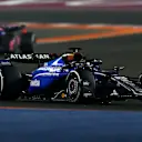 LUSAIL CITY, QATAR - NOVEMBER 30: Alexander Albon of Thailand driving the (23) Williams FW47 Mercedes leads Franco Colapinto of Argentina driving the (43) Alpine F1 A525 Renault on track during the F1 Grand Prix of Qatar at Lusail International Circuit on November 30, 2025 in Lusail City, Qatar. (Photo by Peter Fox/Getty Images)