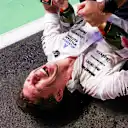 LUSAIL CITY, QATAR - NOVEMBER 30: James Vowles, Team Principal of Williams celebrates a posium finish with his team during the F1 Grand Prix of Qatar at Lusail International Circuit on November 30, 2025 in Lusail City, Qatar. (Photo by Peter Fox/Getty Images)