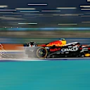 LUSAIL CITY, QATAR - NOVEMBER 28: Sparks fly behind Yuki Tsunoda of Japan driving the (22) Oracle Red Bull Racing RB21 on track during Sprint Qualifying ahead of the F1 Grand Prix of Qatar at Lusail International Circuit on November 28, 2025 in Lusail City, Qatar. (Photo by Peter Fox/Getty Images)